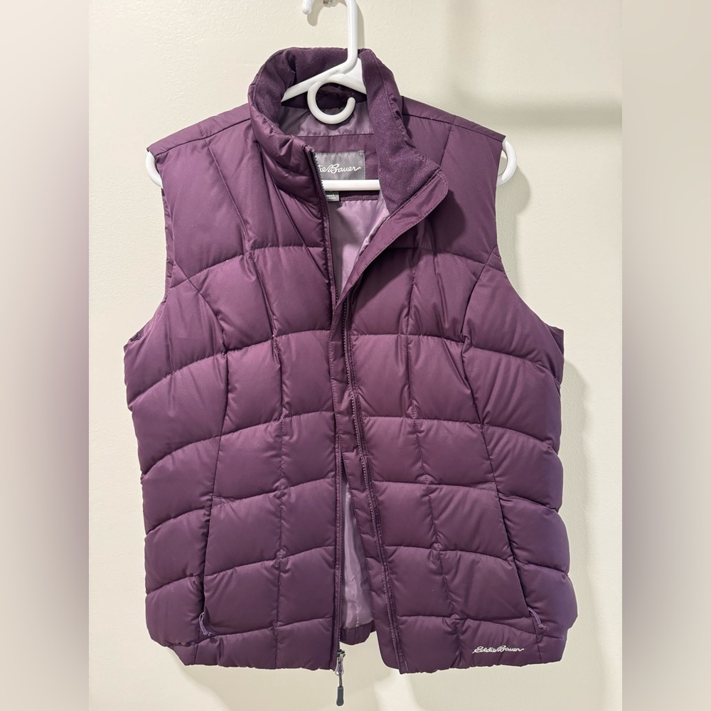 Eddie Bauer Plum Quilted Vest